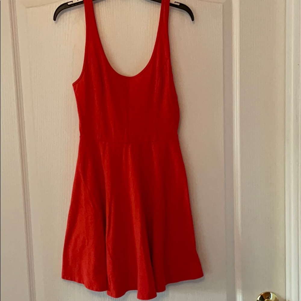 HOLLISTER Orange/ Pink Thin Strapped Dress Size S